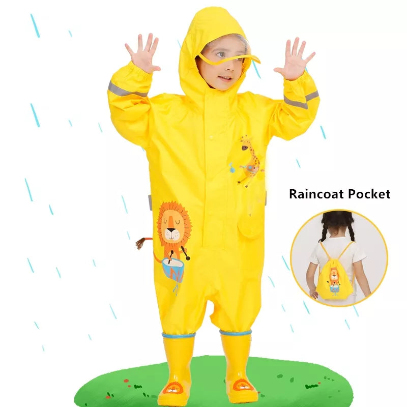 Macacão de chuva infantil