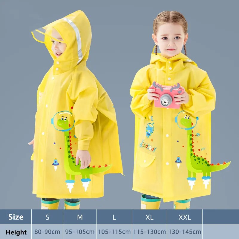 Capa de chuva infantil ideal para escola